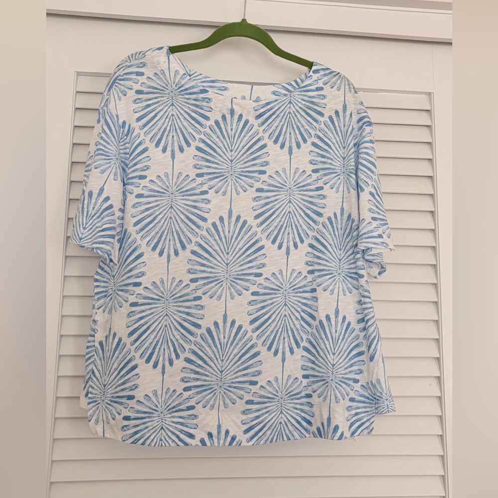 Joie Women's Blue Floral Burst Tee